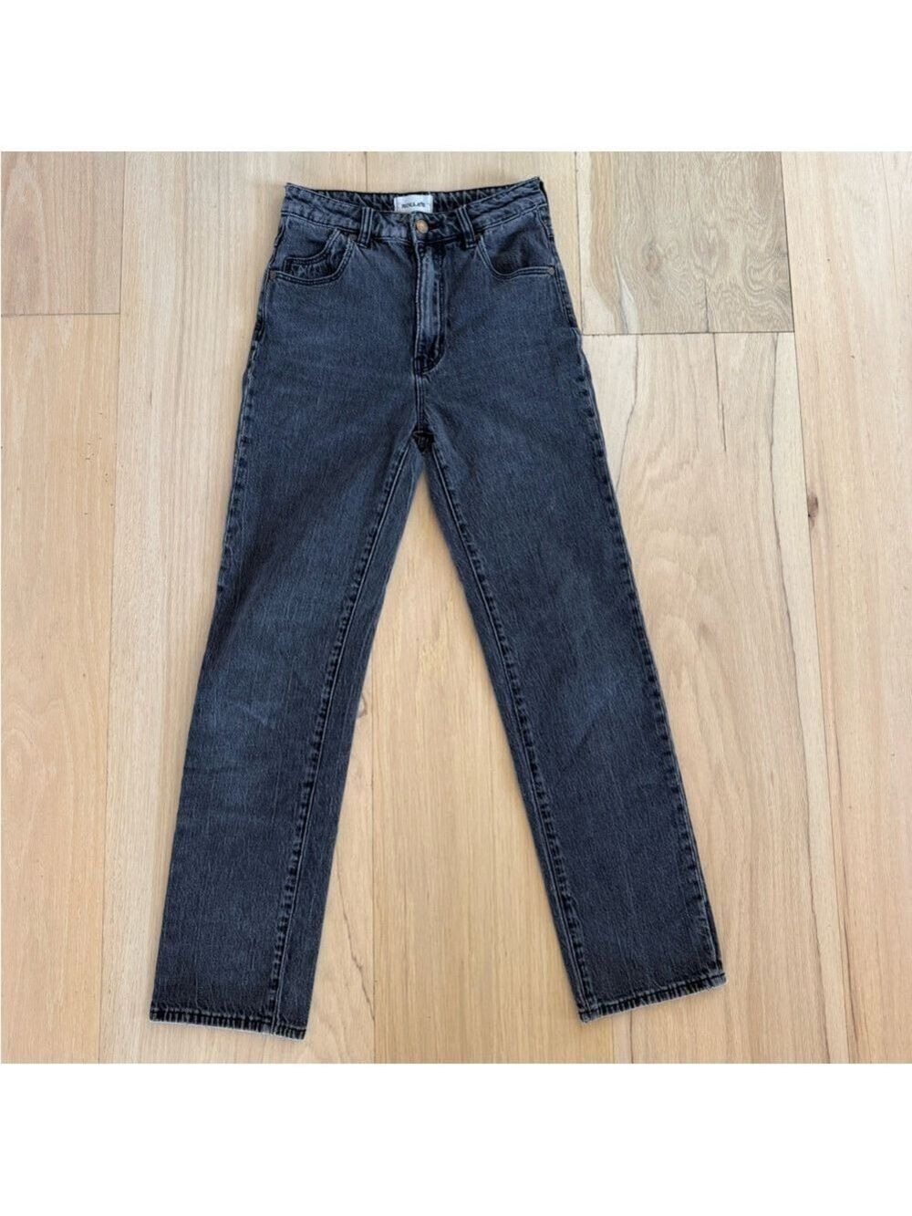 ROLLA’S High Rise Straight Jeans Dark Gray Size 26